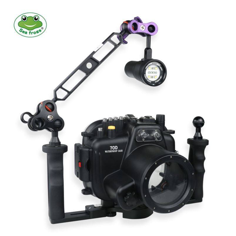 Sea Frog Seafrogs Waterproof Phase Casing Canon 70D Waterproof Shell Underwater Photography Diving Hood Diving Equipment