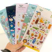 Cartoon bubble stickers children stereo stickers 3D kindergarten baby rewards prize stickers DIY boys and girls paste decoration Princess dinosaur ins stickers elementary school students encourage toys