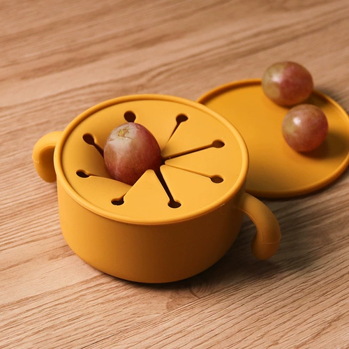 Детская силиконовая универсальная герметическая портативная переносная пылезащитная обеденная тарелка для выхода на улицу