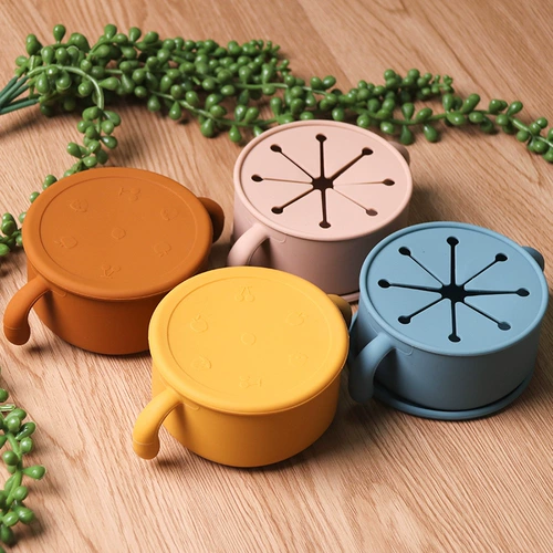 Детская силиконовая универсальная герметическая портативная переносная пылезащитная обеденная тарелка для выхода на улицу