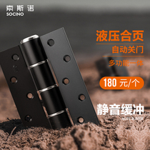 Sosno invisible door hinge hydraulic hinge damping buffer automatic closing door closer hidden door spring hidden hinge