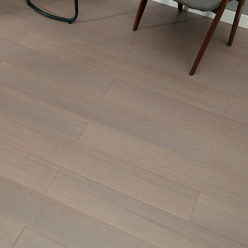 High end foreign trade Morandi color gold caravan flowers pear micro metal three-layer solid wood lock floor environmentally friendly warm up to 15mm