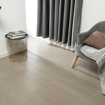 Foreign trade Dyeing Net Gestational Class Environmental Protection Light Lavish Superior Grey Oak Multilayer Solid Wood Straight Grain floor resistant to geothermal 15mm