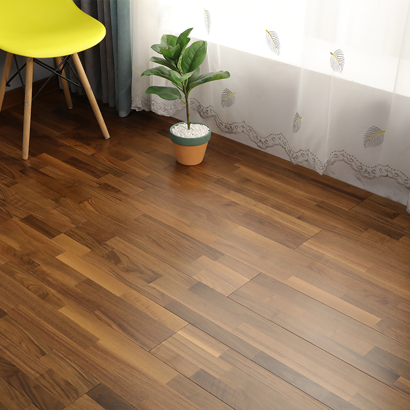 Pregnant baby grade black walnut three layers of sandwich composite lock floor heating floor household 15mm manufacturer direct sales