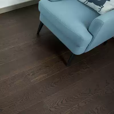 American style dark curry multi-layer solid wood laminate floor 15mm lock floor heating oak bedroom home E0