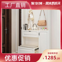 Exclusive your private shoe cabinet 17cm15 Put on the door hanger Full body mirror combination coat cabinet custom made