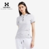 Hoa Kỳ HOTSUIT đích thực áo thun thể thao nữ mùa hè áo thun mỏng thể thao ngắn tay áo thun cotton - Áo polo thể thao Áo polo thể thao