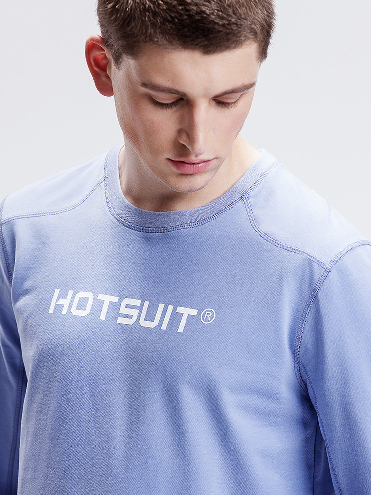 HOTSUIT sweatpants thick cotton T2021 spring new men's hooded sweatshirt breathable casual pure color jacket long sleeve T-shirt