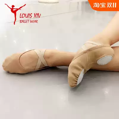 LOUIS XIV ballet shoes practice soft shoes full stretch adult dance shoes canvas art Test cat claw shoes women