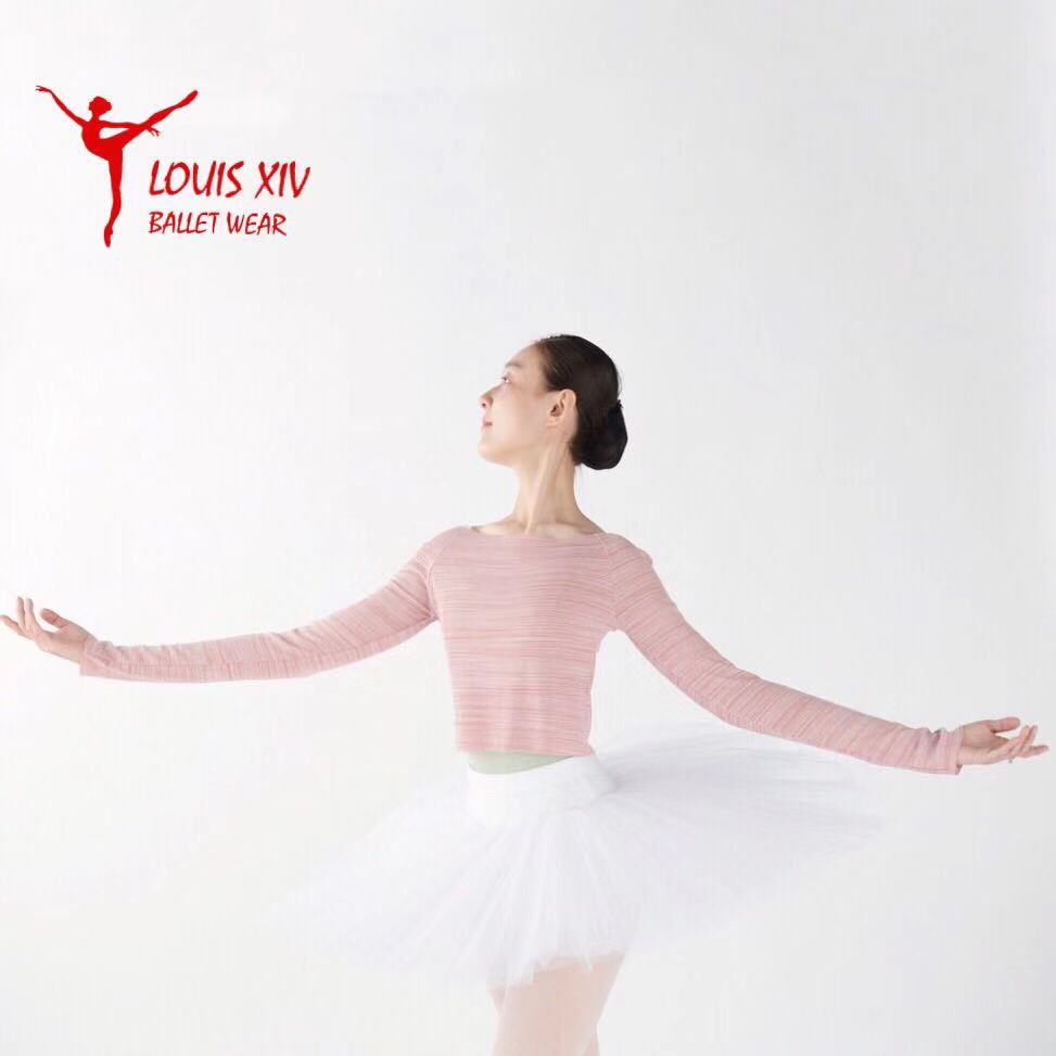 LOUIS XIV ballet dancer Knitted Blouse Women Adults Gymnastics Dance Blouse Cold Air Cardiff Long Sleeves