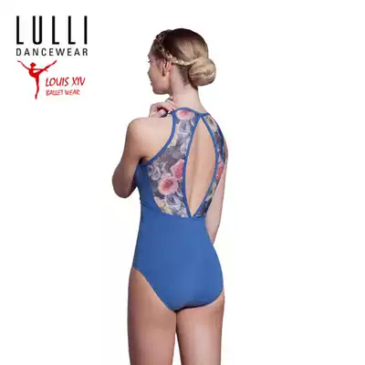 LULLI Israeli brand imported suspender printing mesh ballet suit practice suit jumpsuit LUF447