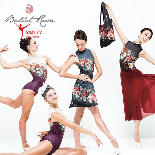 Ballet Rosa Portuguese brand printed high-necked sleeveless ballet suit practice suit jumpsuit Romane