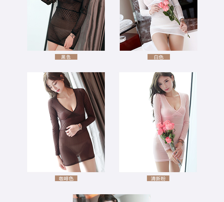 Phối cảnh neo mới chuyên nghiệp dành cho nữ văn phòng Vai trò OL lộ ngực V-cổ jumpsuit đồng phục quyến rũ gói hông váy đầm nhún eo