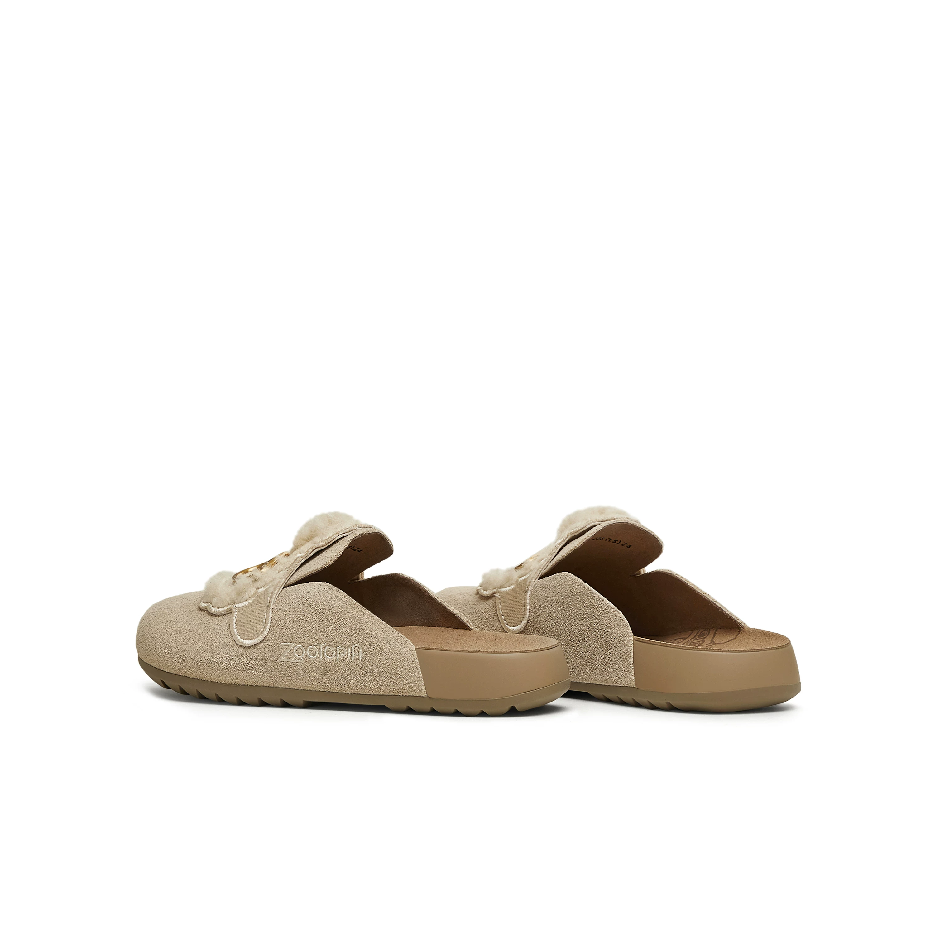 Со-брендовые мягкоподошвенные ботинки Birkenstock Tianmei Zootopia, балетные туфли, женские туфли, полупальчик без носка повседневные ботинки с открытым носком