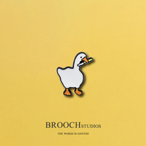 BROOCH Brooch Brooch Woman Ins Personality Tide Cute Duck Breast Badge Adornment Bag not pin bag metal badges