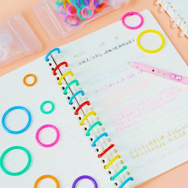 Creative plastic binder rings! these colorful, refillable binder rings ...