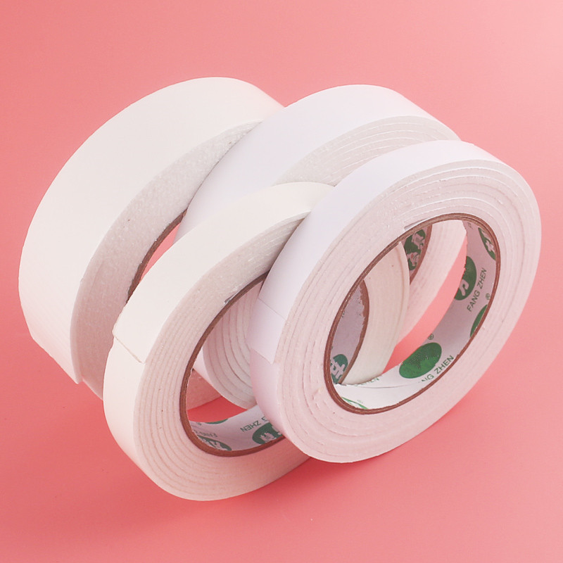 2cm wide foam sponge rubber sponge foam double-sided adhesive 2mm thickened with foam adhesive tape foam adhesive transparent double-sided adhesive tape 10 vol.