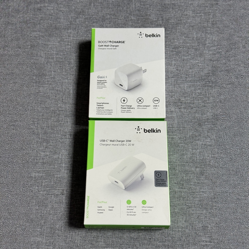 Belkin Gallium Nitride 20W/30W Power Adapter Fast Charging Head Pd Fast Charging Usb-C Charger Belkin Gallium Nitride 20W/30W Power Adapter Fast Charging Head Pd Fast Charging Usb-C Charger