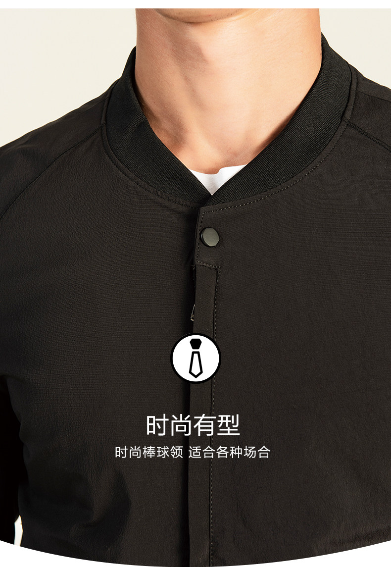 红豆 中青年 棒球领夹克外套 图3