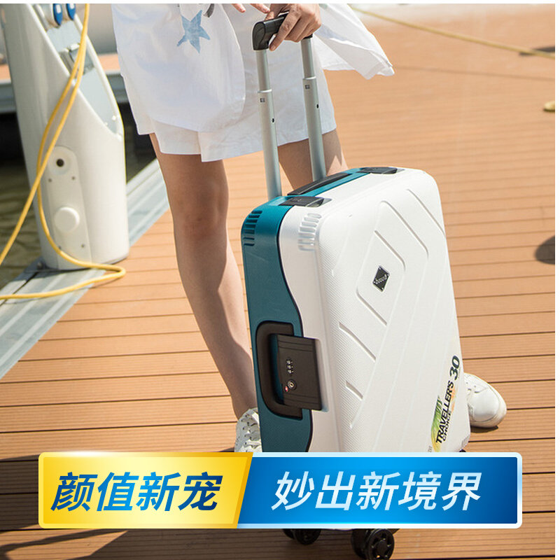 New Tide Step Luggage Boarding Box Code luggage case 20 inch 24 28 Suitcase Contrast TSA for Men and Women