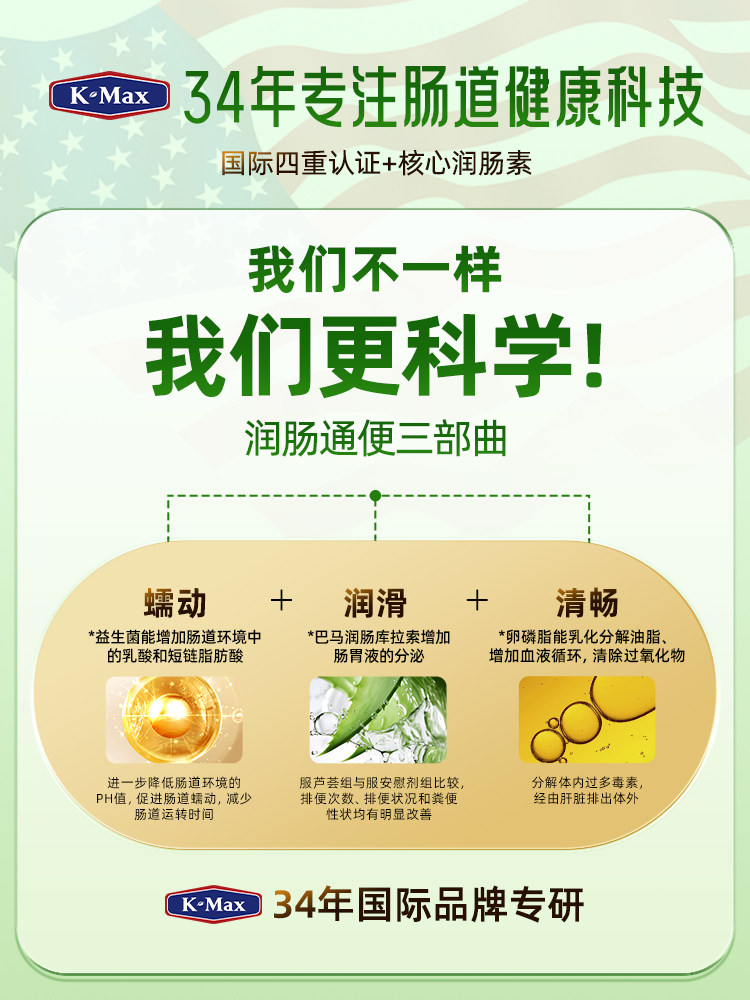 Comex Aloe Vera Soft Capsules Probiotics for Constipation Relief, Detoxification and Bowel Regulation, Authentic Flagship Store