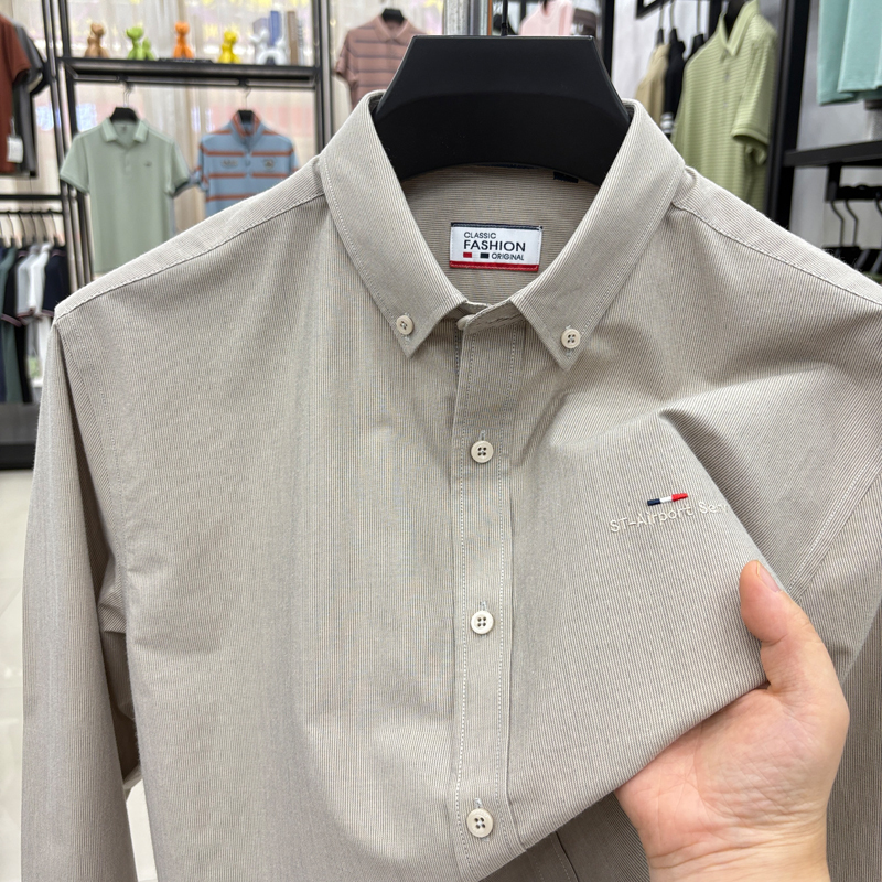 Ole Genuine Tommy Long-Sleeved Shirt for Men 2026 New Spring and Autumn Business Casual Square Collar Non-Iron Shirt for Men Ole Genuine Tommy Long-Sleeved Shirt for Men 2026 New Spring and Autumn Business Casual Square Collar Non-Iron Shirt for Men
