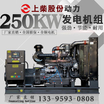 Shanghai Diesel Engine 250KW diesel generator factory direct factory site hotels 250kW diesel generator