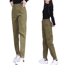 Cargo pants for women 2024 spring and autumn new style loose high-waisted casual pants sweatpants versatile small feet harem pants