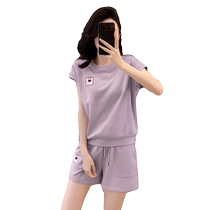 2024 new summer womens design western style sportswear suit casual fashion versatile short-sleeved shorts two-piece set