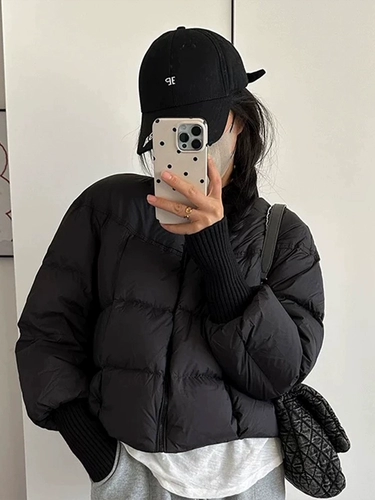 Белый зимний пуховик, бейсбольная куртка для отдыха, 2025 года, оверсайз