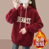 Осенняя демисезонная футболка, утепленная толстовка с капюшоном, длина миди, городской стиль