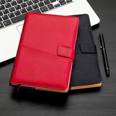 Notebook thickened custom A5 leather business office notepad college students art exquisite simple diary book book book stationery gift box set set custom printed LOGO creative book