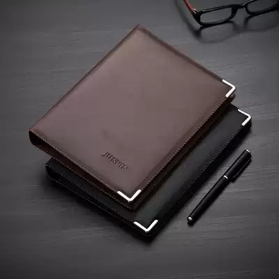 Simple A5 loose-leaf book detachable thickened leather notebook stationery creative business notepad work office supplies meeting record book student notebook diary custom LOGO