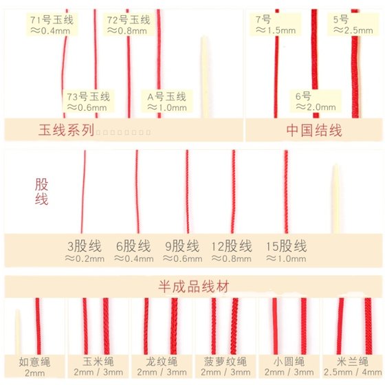 빨간 밧줄 땋은 손 밧줄 팔찌 땋은 밧줄 손 땋은 밧줄 빨간색 자체 제작 빨간 밧줄 옥 스레드 diy 재료