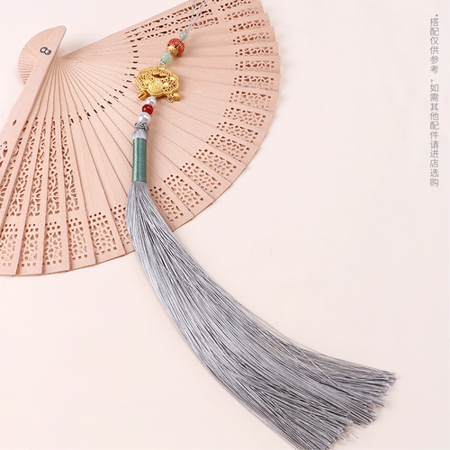 Китайский вентилятор с кисточками, подвеска, ханьфу, аксессуар ручной работы с аксессуарами, «сделай сам»