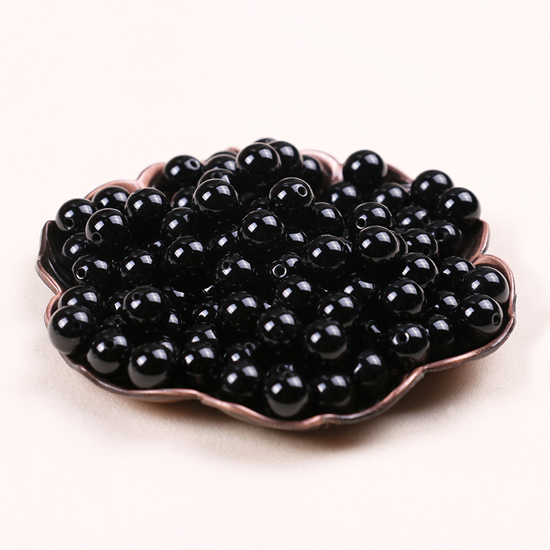 Golden Quanhua Black Manau Scattered Beads Handmade Beads Handmade Beads Crystal Handstring Accessories Beads DIY Ornament Accessories Material