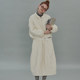 One Party Two Episodes Nordic Retro Lightweight 3M Thinsulate Grey Jacket Cotton Jacket Cocoon-type Padded Skirt