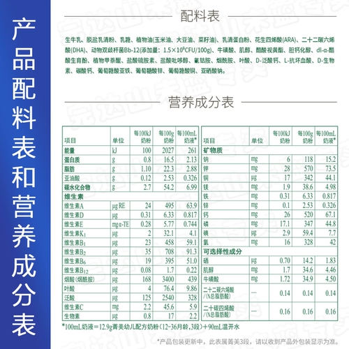 完达山 Вентилятор молока Jingmei Century Beibei 3 -й прогнозирование молоко вентиляционное вентиляционное молоко Пробиотики 800G Официальный флагманский магазин танка