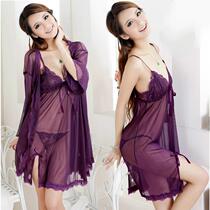 Transparent lace mesh gauze sexy pajamas multi-piece set size womens sex underwear passion set uniform real person