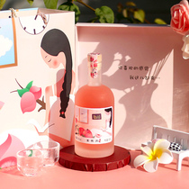 Tongmingshan New Year gift hand-painted peach rhyme 8 degrees peach wine fruit wine gift boxed gift high-value low-degree sweet wine