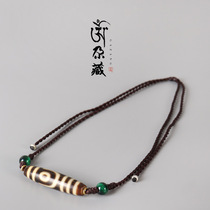 Tibétain Chuo Tibet Two-Eye Pearl Pendentif Pendentif HIDDEN NECKLACE MALE LOCK BONE CHAIN WOMAN TO PURE CELESTIAL PEARL SWEATER CHAIN ORNAMENT