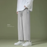 Трендовые осенние спортивные штаны, свободный прямой крой, в корейском стиле