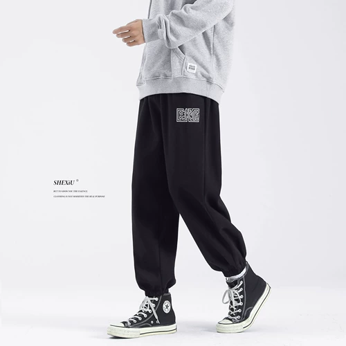 Мужские удерживающие тепло штаны, демисезонные повседневные брюки, 2024 года, оверсайз, в американском стиле