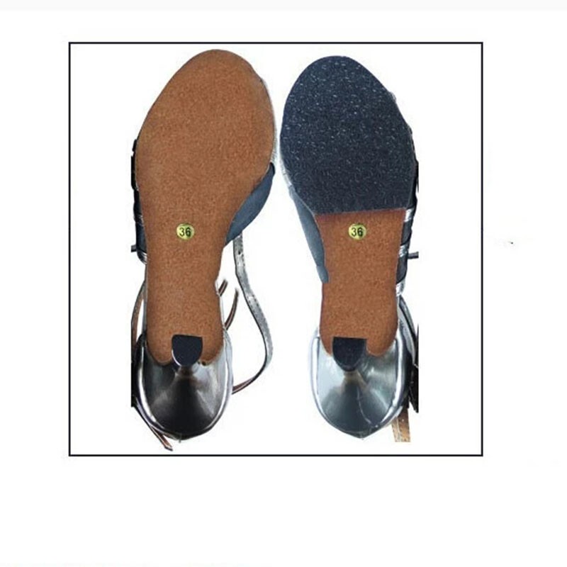 Dileechi Latin Dance Shoes Outdoor Rubber Sole Tango Jazz Dance Shoes
