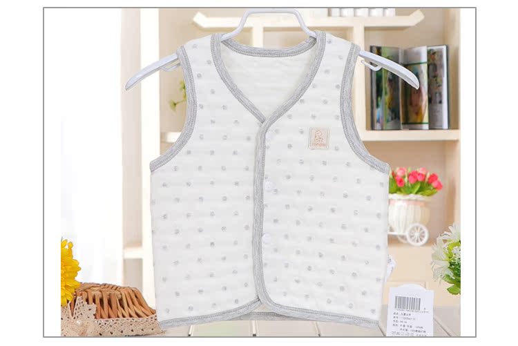 Tongtai mùa thu mới bé đồ lót nhiệt nam và nữ bé cotton dày vest ra khỏi quần áo bé áo gile hàn