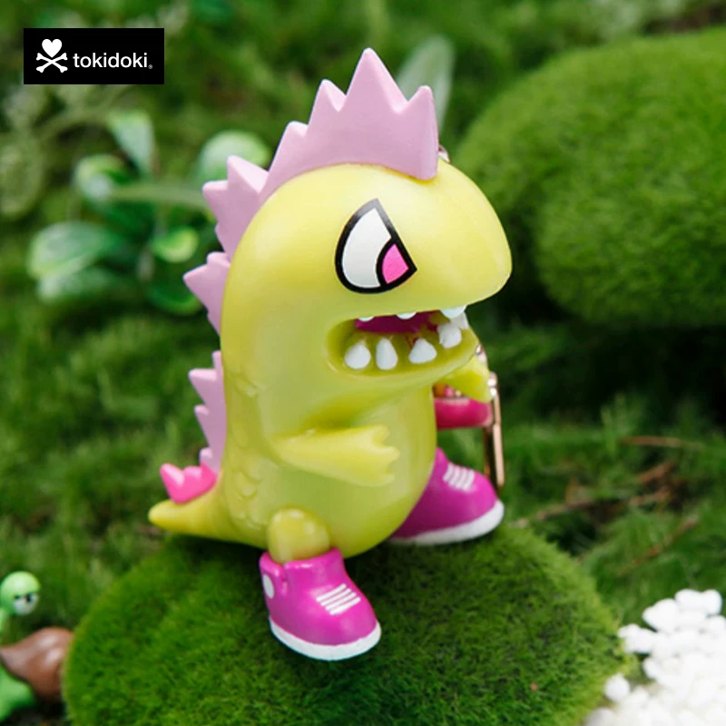 Tokidoki Тао Цидуки Кайджу Динозавр Подвеска для ключей, милый брелок для сумки и телефона, подвеска-домик