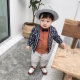 Boys Suit 2024 New Infant and Toddler Spring and Autumn Fashion Personalized Three-piece Set 1-3 Years Old Boys' Fashionable Clothes