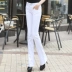 Quần jeans rách micro-horn đen trắng cho nữ xuân hè 2019 quần dài ống rộng mỏng mỏng thẳng. - Quần jean short jean nữ Quần jean