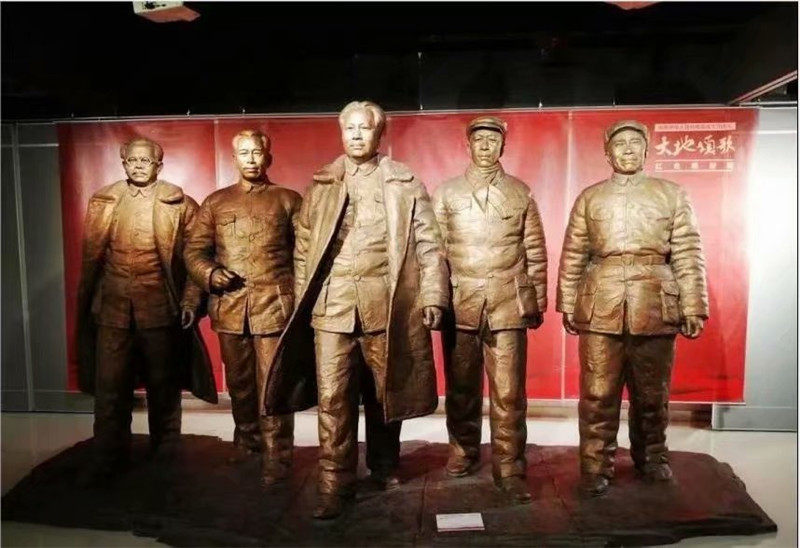 Figure statue Artificial retro building materials Art sand rock relief Fine curved school decoration mural Glass fiber