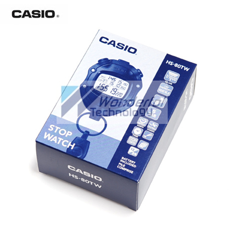 CASIO stopwatch HS-80TW-1DF physical education teacher game stopwatch football referee timer